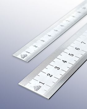 Stiefelmayer-Contento Präzisionsmaßstäbe 1mm-0,5mm-Teilung